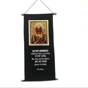 Buddha quote cloth script